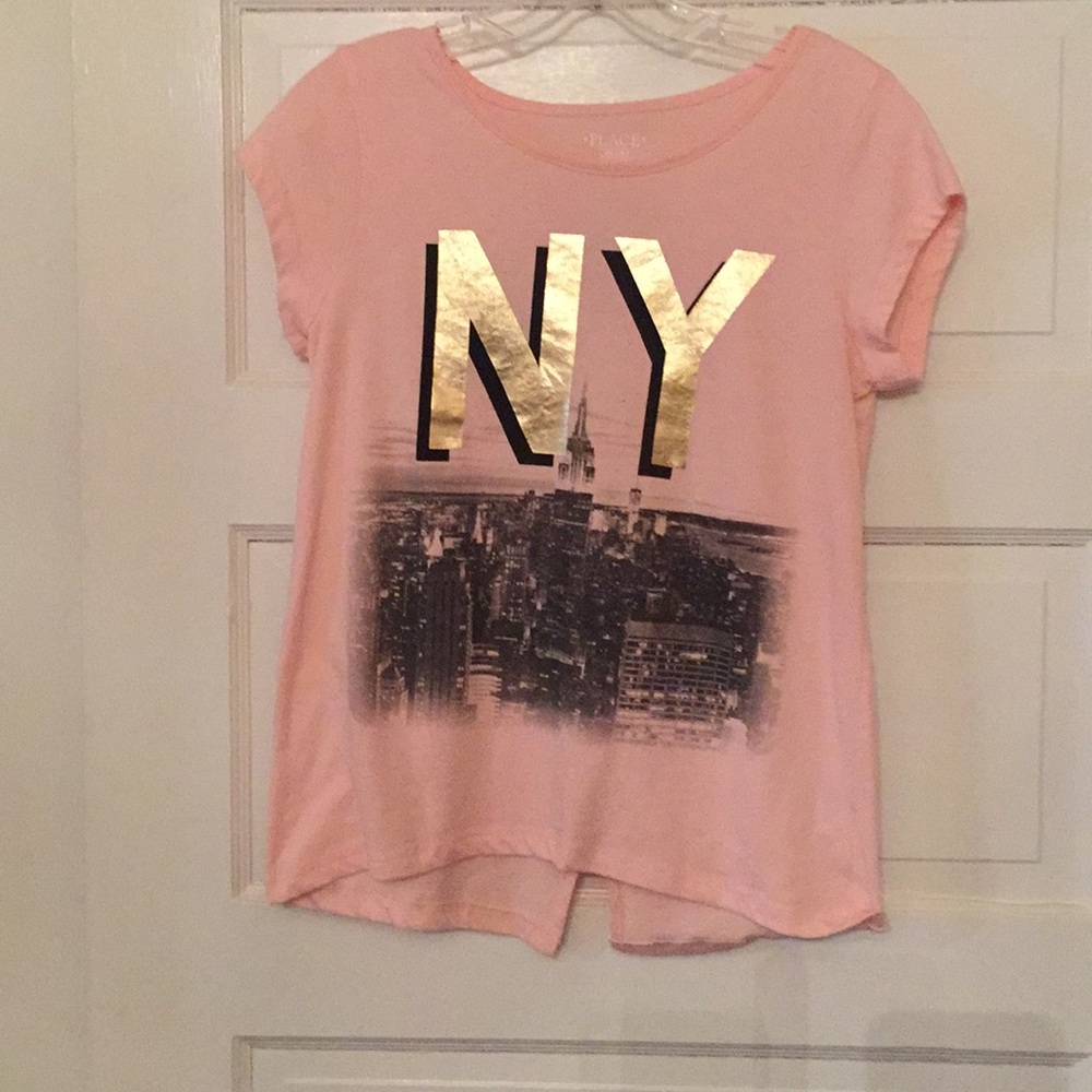 *FREE GIFT*Girls embellished Graphic Cut Out Back